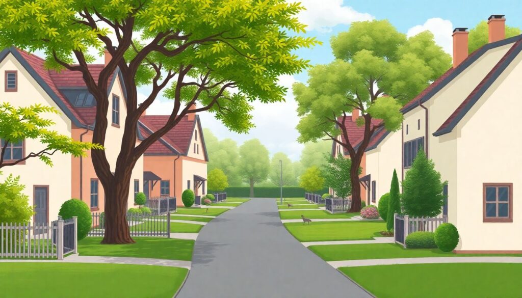 Ипотека на квартиру в закрытом коттеджном поселке - иллюстрация