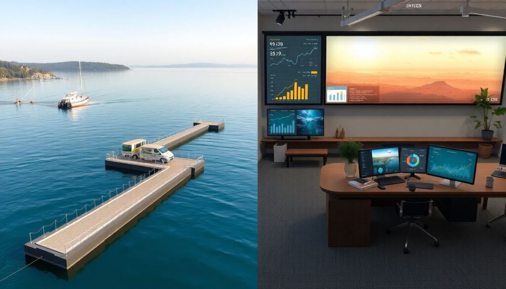 озеро - иллюстрация