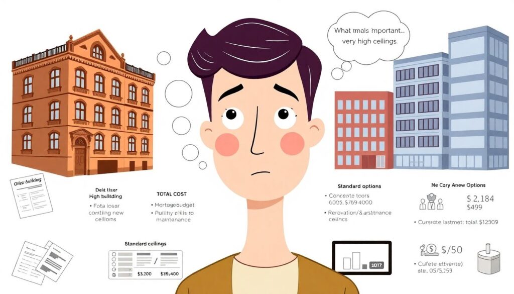 Ипотека на квартиру с высокими потолками (от 3 метров) - иллюстрация