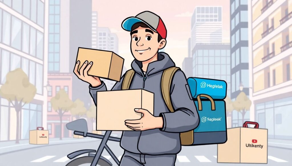 если вы работаете курьером? - иллюстрация