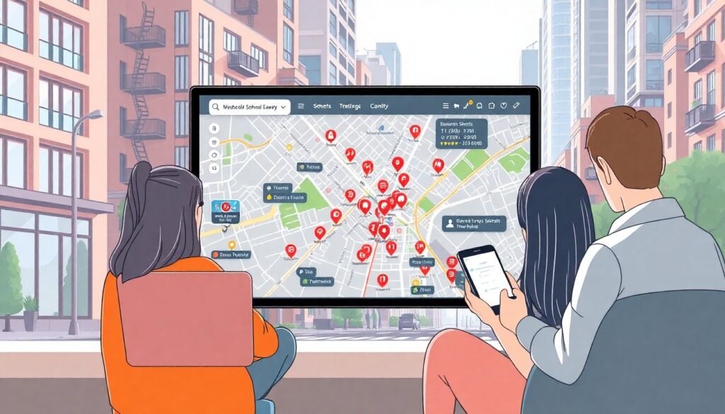 Как проверить наличие рядом школ - иллюстрация