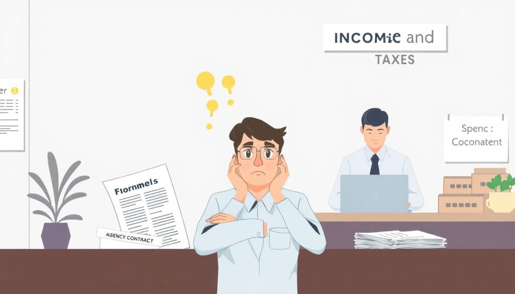 если вы работаете по агентскому договору? - иллюстрация